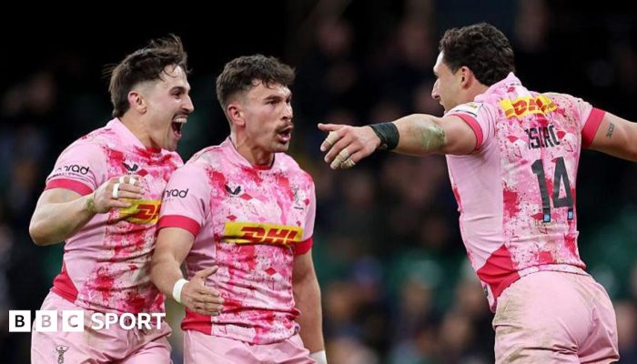 Image caption, Harlequins had not won in the Prem away from home since March 2025