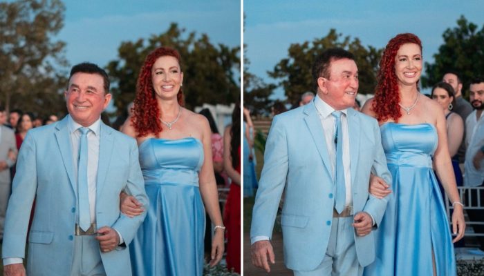 Amado Batista e a filha, Lorena — Foto: Reprodução/Instagram