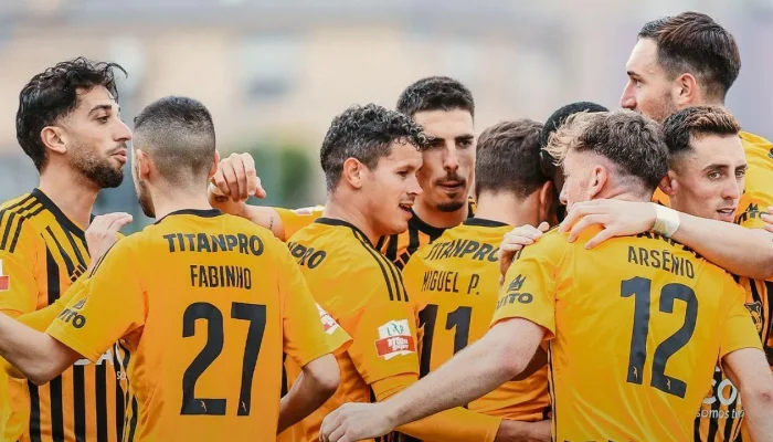 LusitÃ¢nia de Lourosa-Portimonense (FOTO: Twitter Liga Portugal)